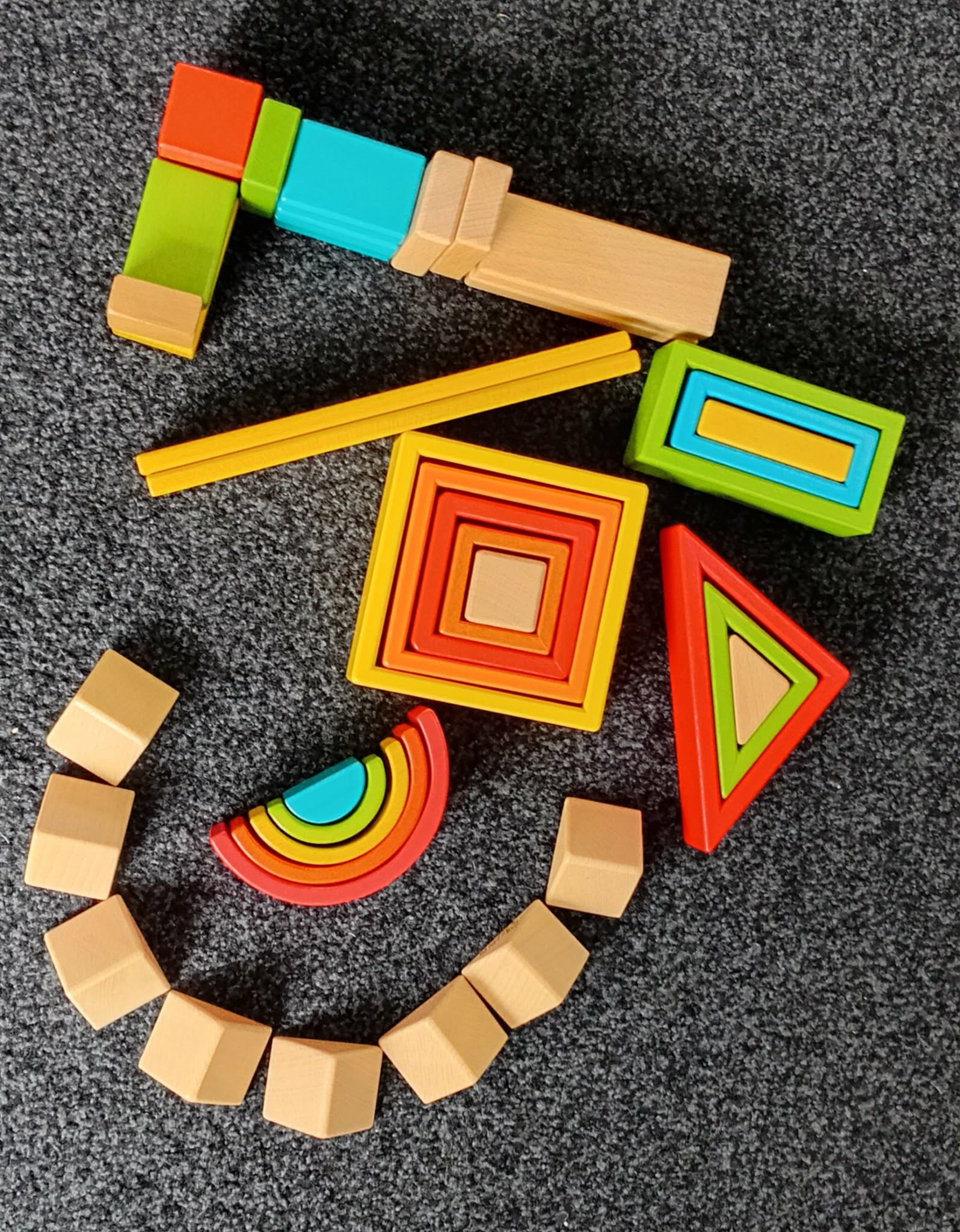 Coloured Block Set - 40 Piece