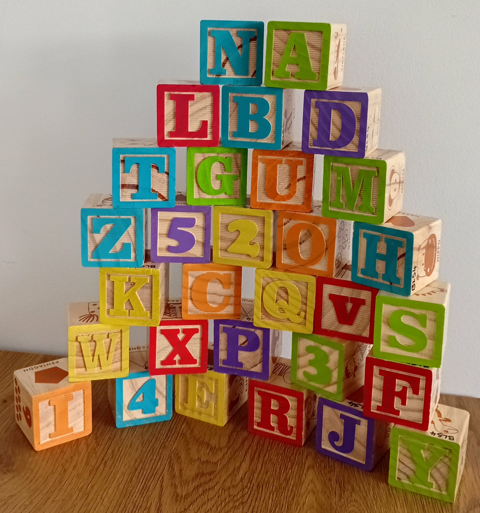 Wooden ABC Blocks - 30 Piece Set