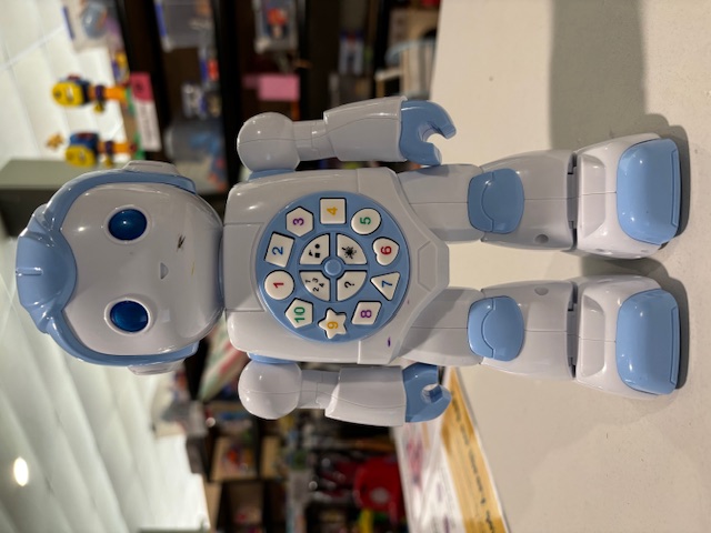 Blue & White Learning Robot (Numbers, Shapes etc)