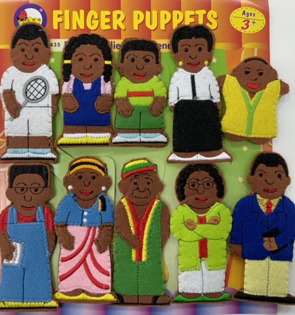 Multicultural cheap finger puppets