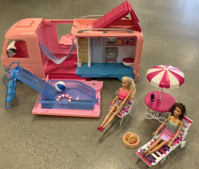 Barbie camper van discount set