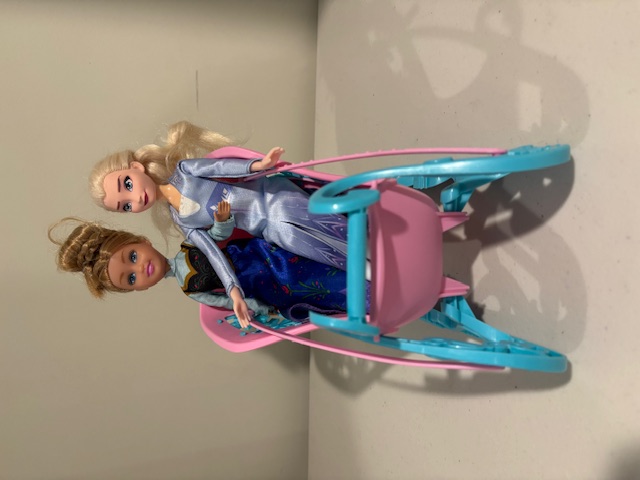 Elsa & Anna in a Sleigh 