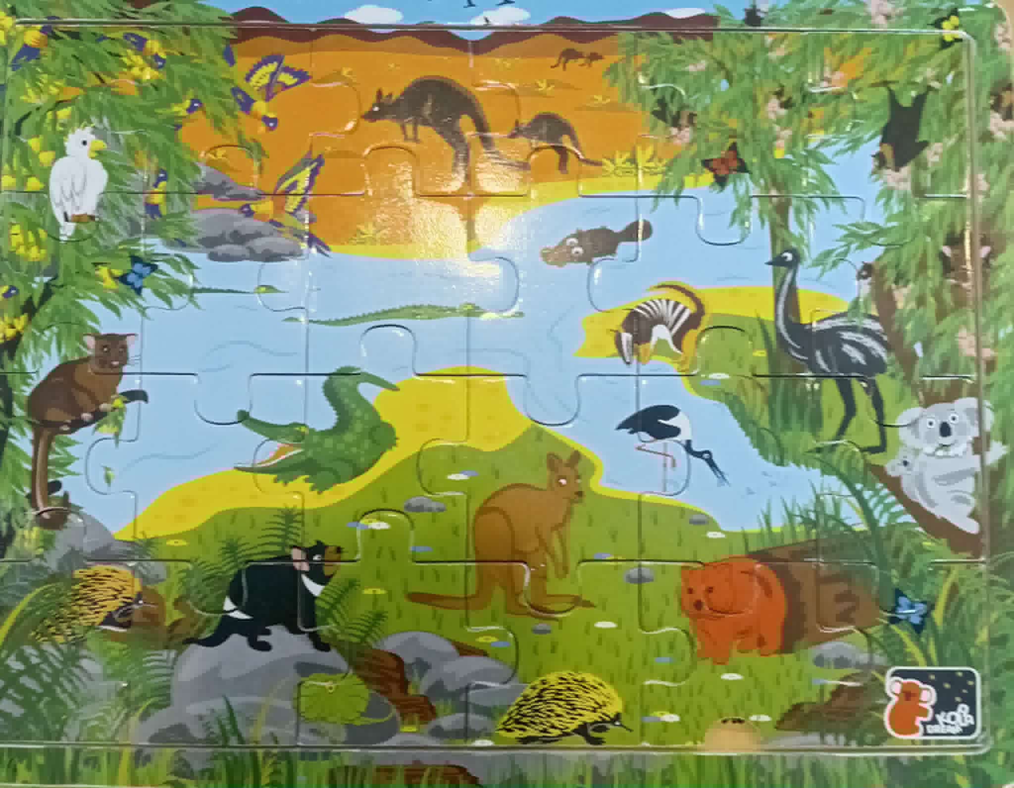 Australian Animal and Name Puzzle - 24 Piece 