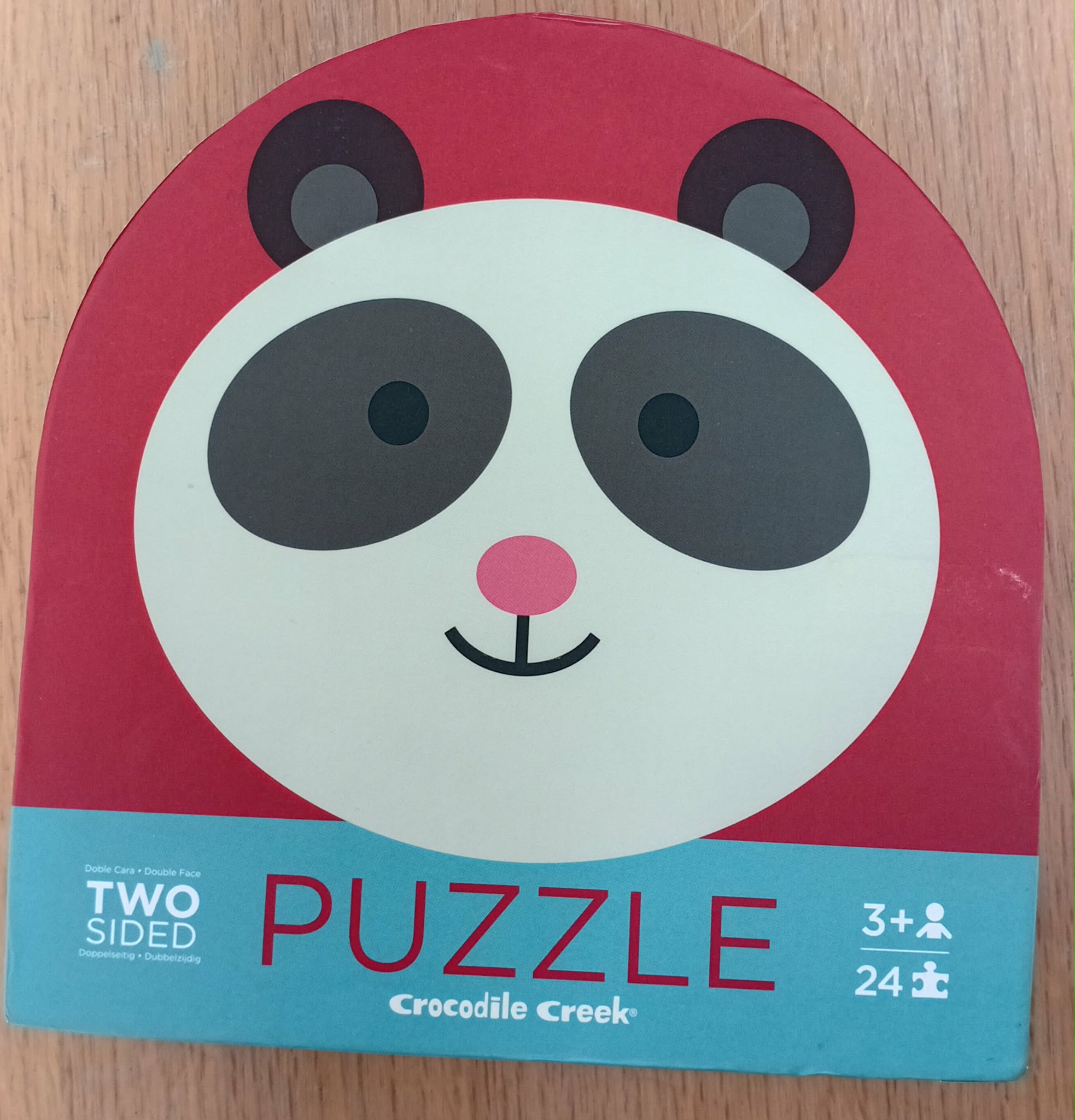 Crocodile Creek TWO-SIDED PANDA Puzzle - 24 Piece
