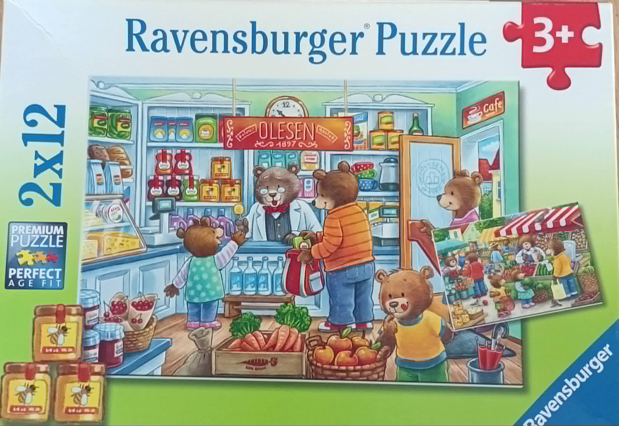 Ravensburger Teddy Puzzle - 2 x 12 Piece Set
