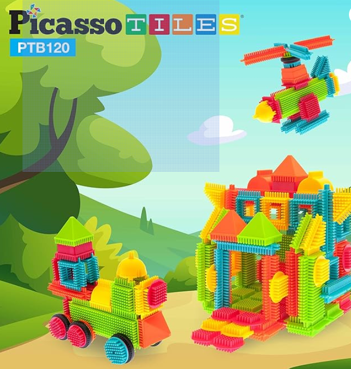 Picasso Tiles - Hedgehog Interlocking Building Blocks