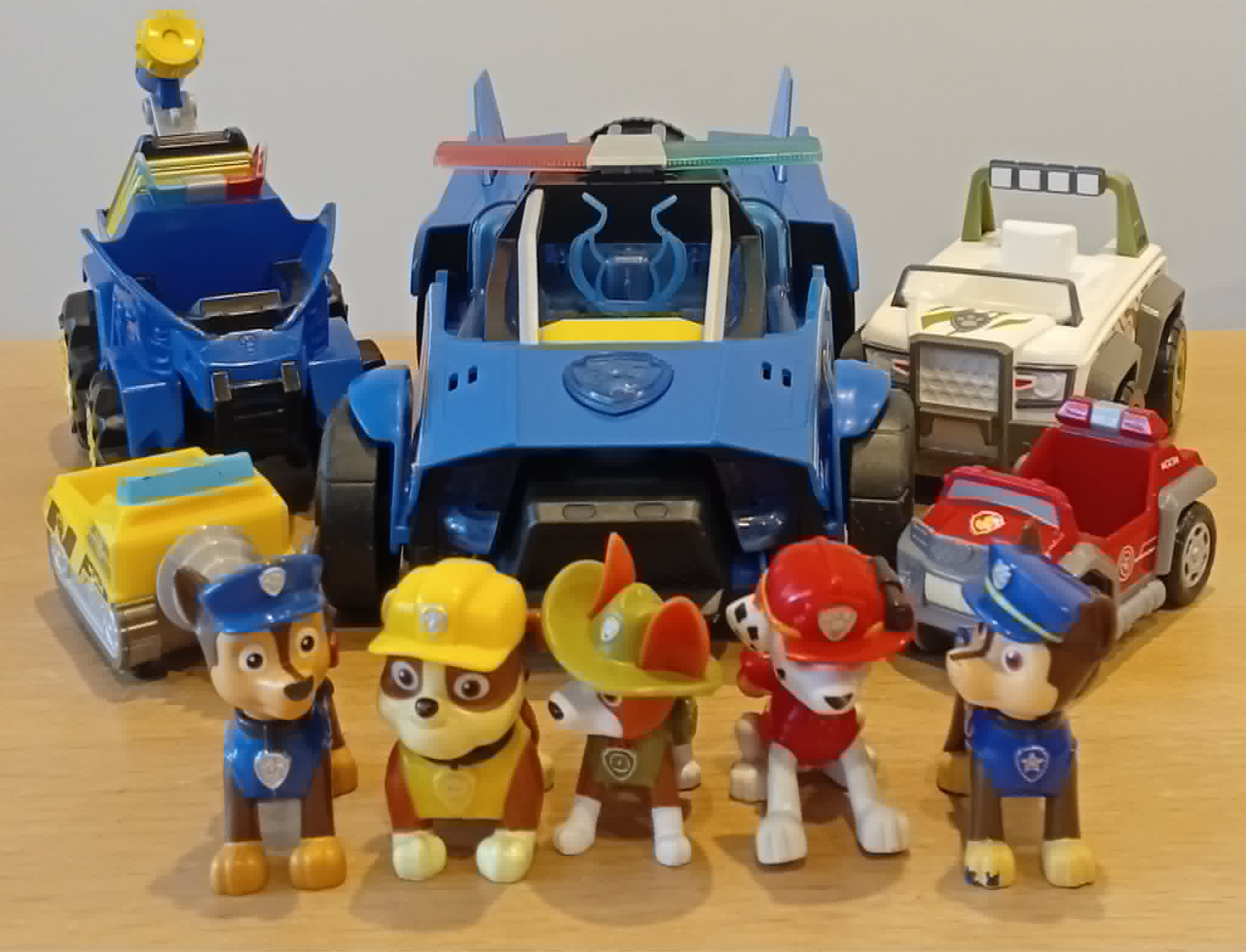 Paw Patrol - 5 Vehicle Set