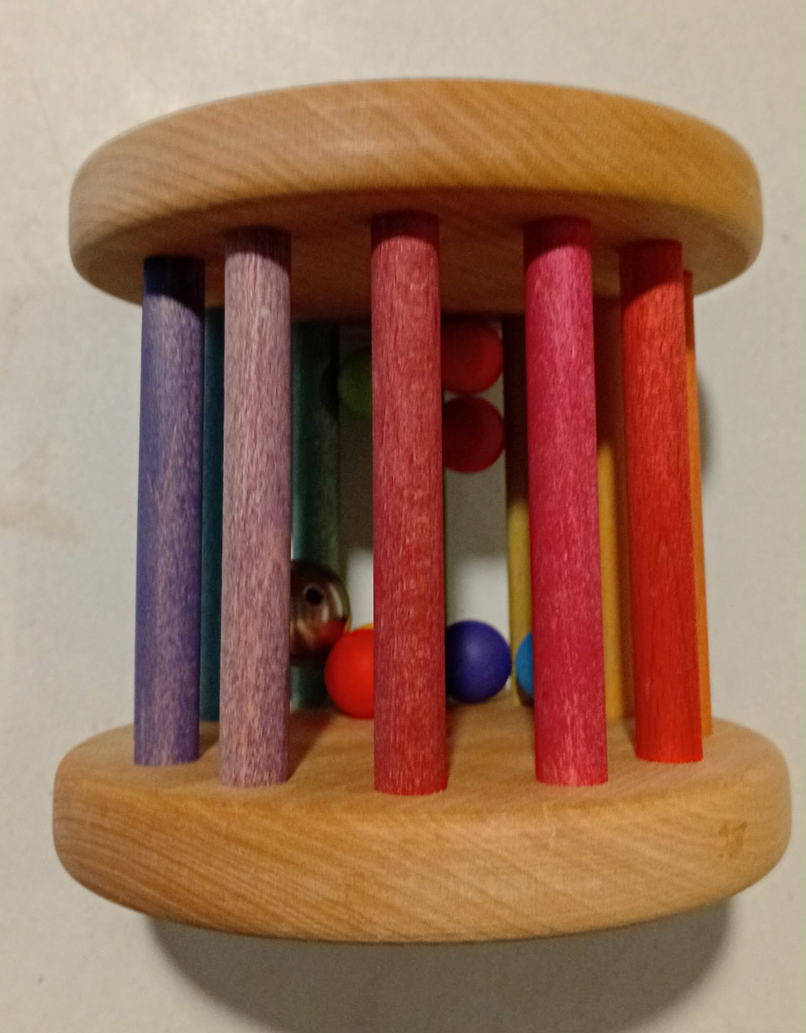 Wooden Bell-Ball Rattle