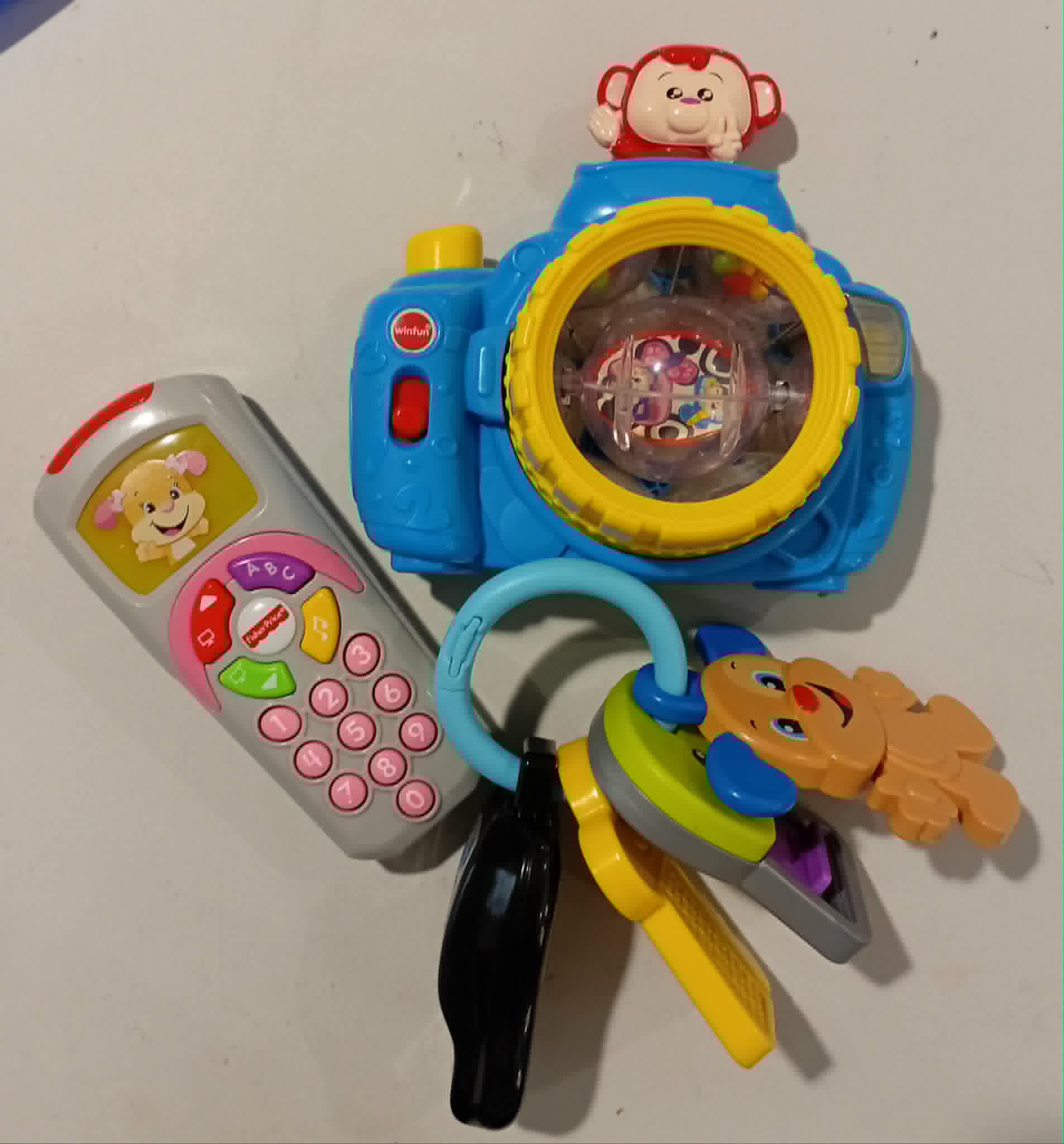 Remote, Camera and Keys Set